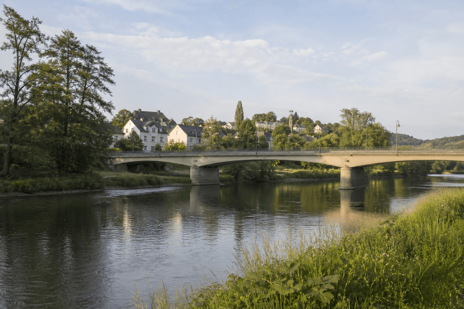 Sieg-Landschaft als Motiv für den Einsatzort Hennef